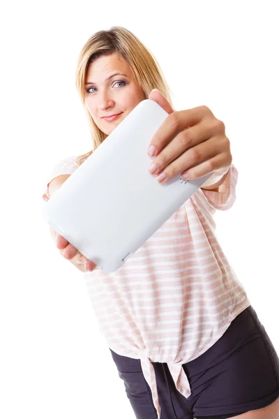 Woman  taking self photo — Stock Photo, Image