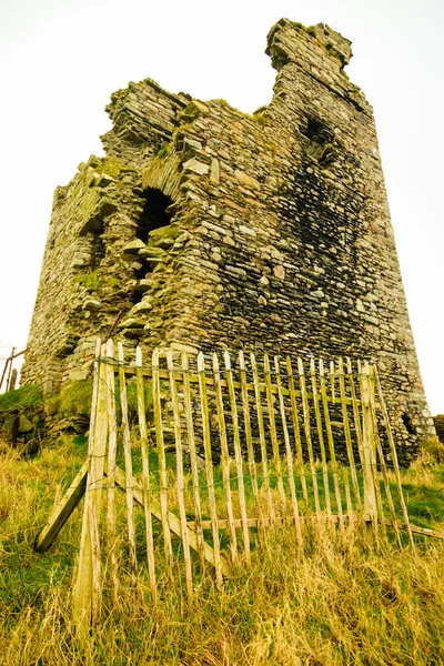 Paisagem irlandesa. Ruínas do castelo, County Cork, Irlanda Europa — Fotografia de Stock