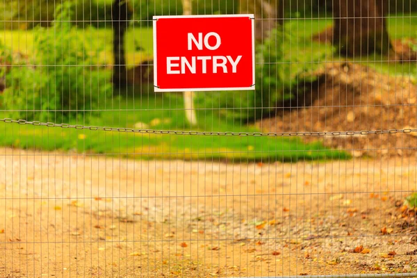 Niet Enter-teken van buiten — Stockfoto