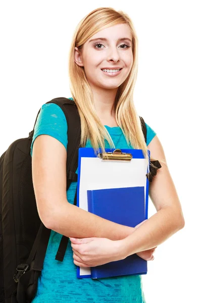 Student holding books — Stock Photo, Image