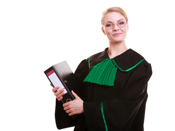 Lawyer holding file folder — Stock Photo, Image