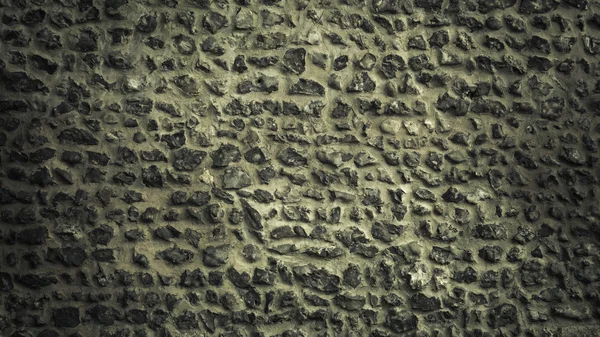 Superfície de parede de pedra com cimento — Fotografia de Stock
