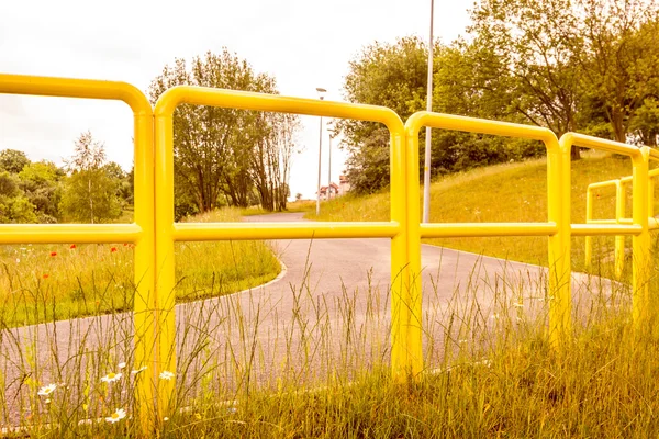 Barrière de clôture de route . — Photo