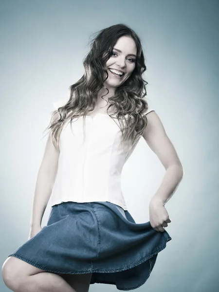 Lovely girl in summer clothes portrait — Stock Photo, Image