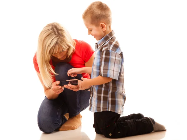 Mother and son playing — Stock Photo, Image