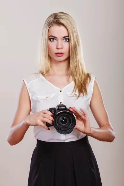 Ragazza riprese immagini — Foto Stock