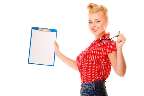 Frau mit Brille — Stockfoto