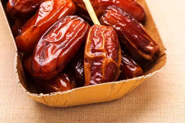 Dried dates on table — Stock Photo, Image