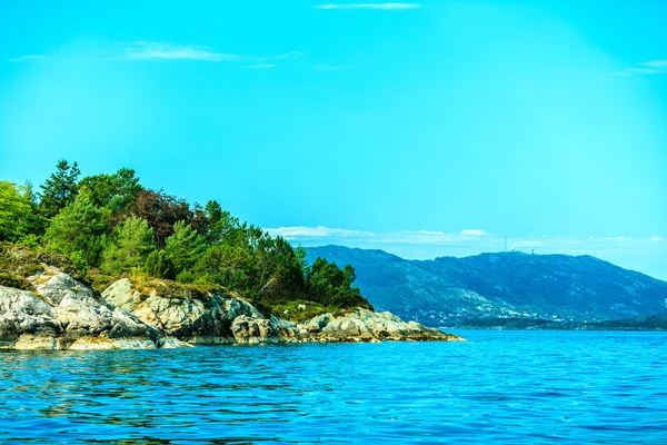 Öarna nära Bergen i Norge, — Stockfoto