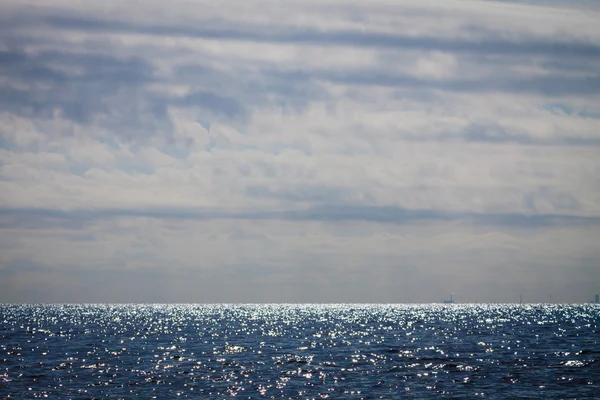 Abend Meer Horizont und Himmel. — Stockfoto