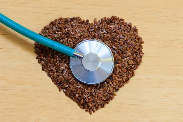 Raw flax seeds — Stock Photo, Image