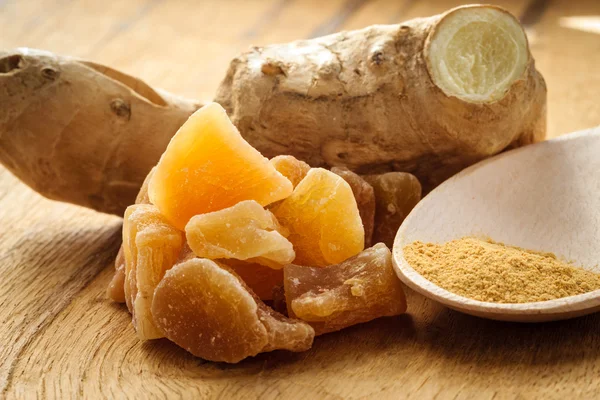Three kinds of ginger — Stock Photo, Image