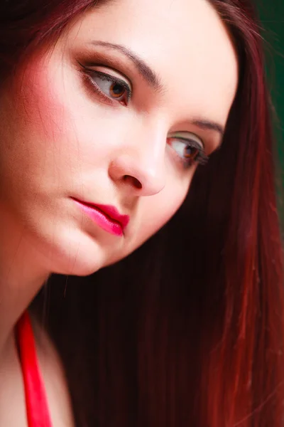 Woman with make up looking away — Stock Photo, Image