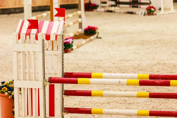 Obstacles for jumping horses. — Stock Photo, Image