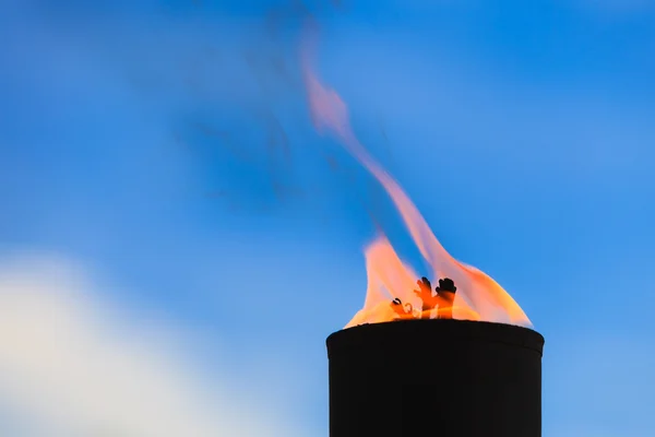 Bewegung von Feuer Flamme Mahnwache Licht — Stockfoto