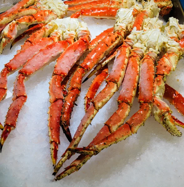 Crabes au célèbre marché aux poissons — Photo