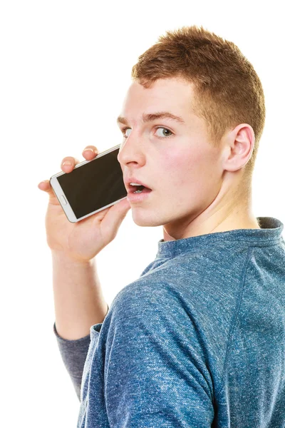 Man praten op mobiele telefoon — Stockfoto