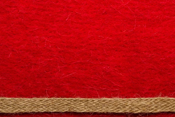 Frame gevormd door ruwe jute touw — Stockfoto