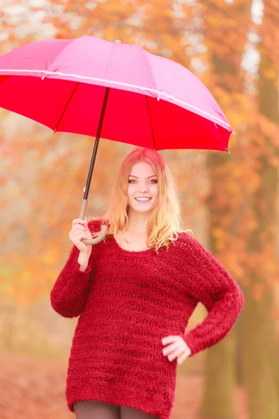 Woman holding  umbrella — Stock Photo, Image