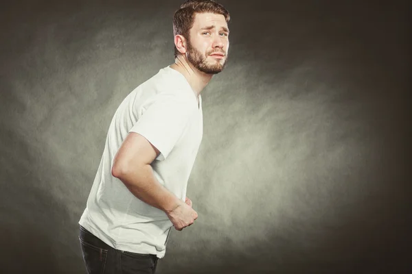 Man suffering from stomach ache — Stock Photo, Image