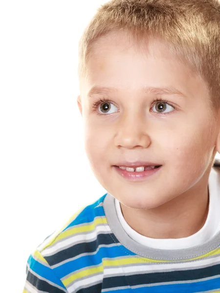 Pequeno menino sorridente retrato criança — Fotografia de Stock