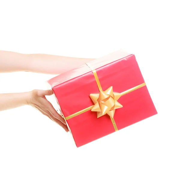 Holiday love happiness concept - Mädchen mit Geschenkbox — Stockfoto