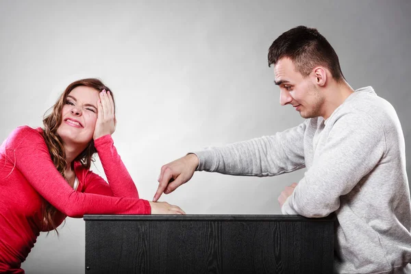 Happy couple having fun and fooling around. — Stock Photo, Image