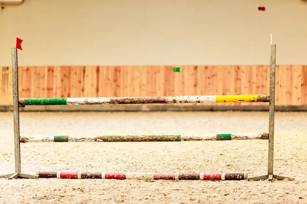 Obstacle for jumping horses. — Stock Photo, Image