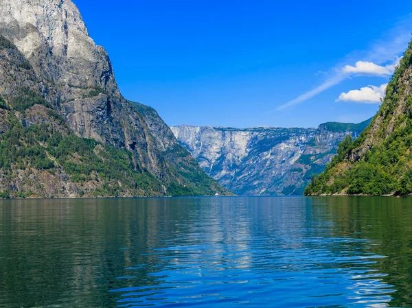 Bergen en fjord in Noorwegen. — Stockfoto