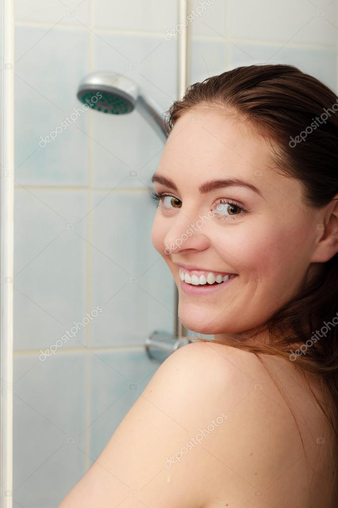Girl taking shower. Stock Photo by ©Voyagerix 95310710