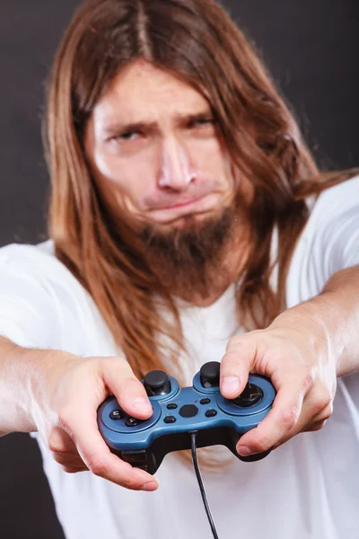 Homem jogando jogos — Fotografia de Stock