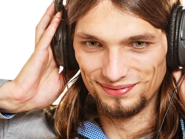 Man  listening to music. — Stock Photo, Image