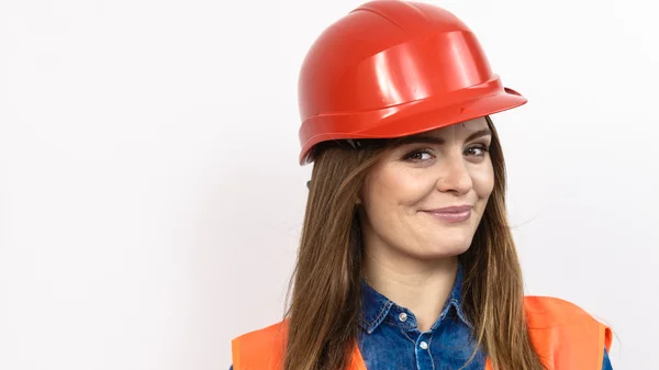 Construction worker   in helmet. — Stock Photo, Image