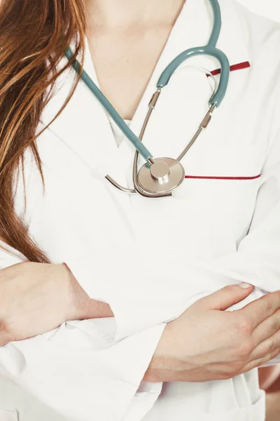 Doctor wearing white coat — Stock Photo, Image