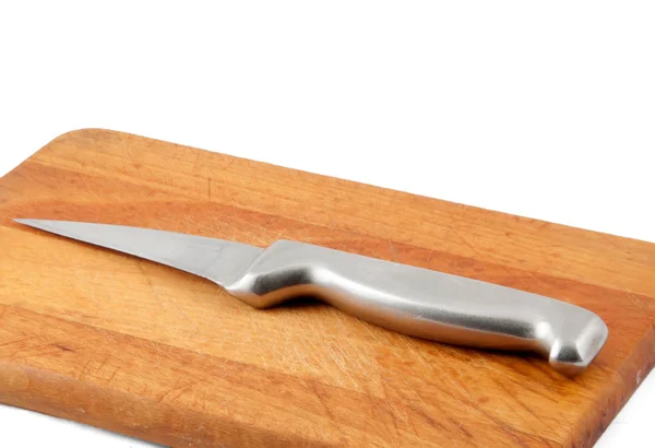 Cuchillo de cocina sobre fondo blanco — Foto de Stock