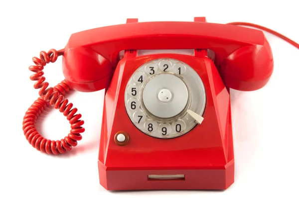 Telefone vintage vermelho — Fotografia de Stock