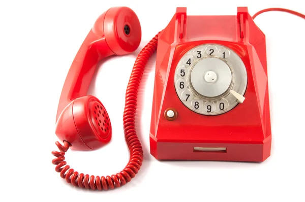 Telefone vintage vermelho — Fotografia de Stock