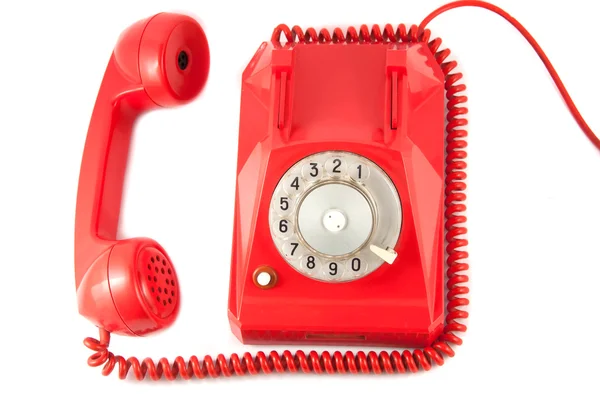 Telefone vintage vermelho — Fotografia de Stock