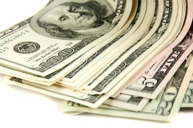 Doları bankalar para arka plan dikkat edin.