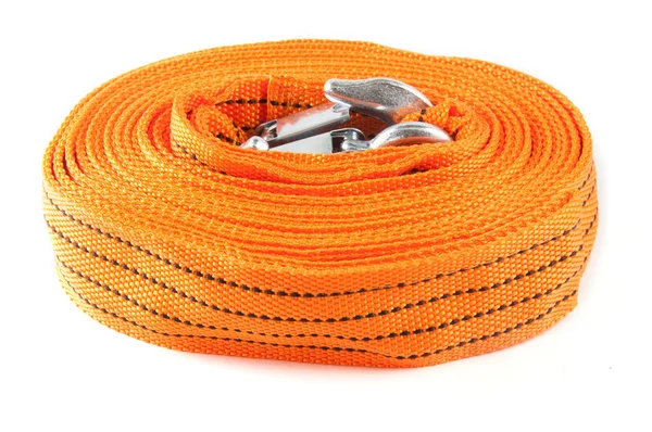 Macro of towing rope isolated on white background — Stock Photo, Image