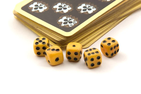 Dice isolated on white background — Stock Photo, Image