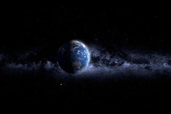 Jour et nuit sur la planète Terre éléments de cette image fournie par la NASA — Photo