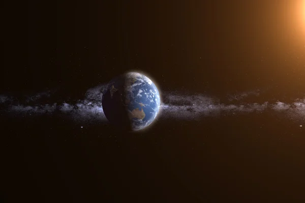 Gece gündüz planet Earth öğeleri Nasa tarafından döşenmiş bu görüntü üzerinde