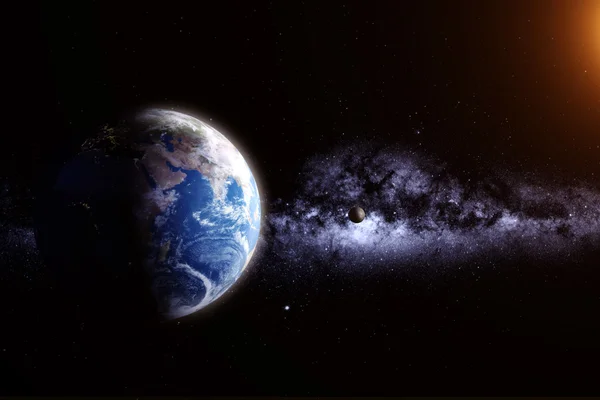 Gece gündüz planet Earth öğeleri Nasa tarafından döşenmiş bu görüntü üzerinde