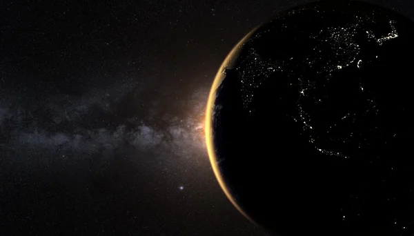 Gece gündüz planet Earth öğeleri Nasa tarafından döşenmiş bu görüntü üzerinde