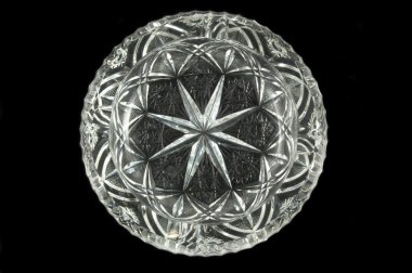 Boş ve temiz cam kül tablası