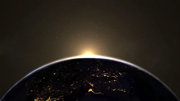 Dünya üzerindeki ışıklar. Nasa tarafından döşenmiş bu görüntü unsurları