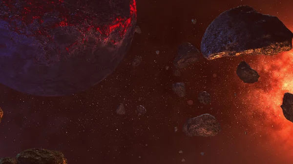 Ölüm gezegen Asteroitler ile