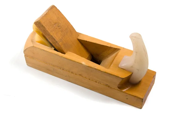 Houten ijzer planer voor vervaardiging van houten planken van de carpenters — Stockfoto