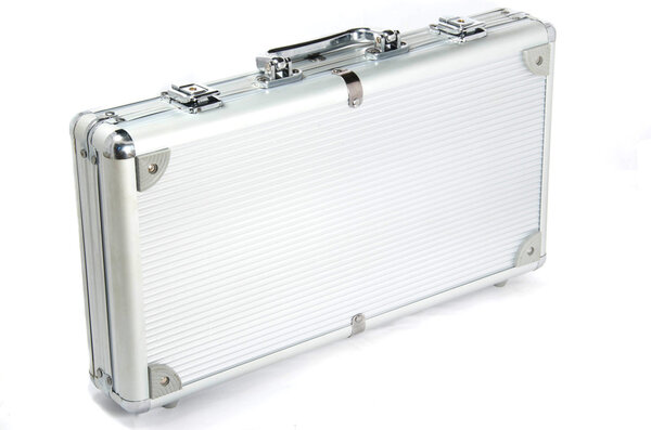 The aluminium suitcase with poker set